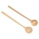 thumbnail image 1 of Cuchara de cocina de madera, 2 piezas Cuchara de madera Cuchara de madera pequeña Cuchara de madera Top of the Line, 1 of 9