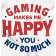 thumbnail image 2 of Gaming Makes Me Happy Womens Slim Fit Graphic Tee Brisco Brands S, 2 of 5