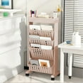 thumbnail image 7 of Taicans 5 Tier Trolley Rolling Book Cart Mobile Bookshelf,Multi-Functional Movable Storage Book Shelves,Slide Out Storage Organizer Narrow Mobile Shelving Unit for office,Dorm,Classroom,Nursery C, 7 of 7