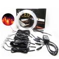 thumbnail image 2 of Lámpara decorativa flexible 6 en 1 con luz LED RGB para ambiente interior de 8 m con control por aplicación y tiras de fibra óptica, 2 of 5