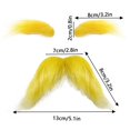 thumbnail image 2 of 15G Lightweight Party Fake Beard Props, Funny Imitation Real Hair Fake Beards For Party, Halloween, , Scene Decoration, Reusable For Family & S, 2 of 5
