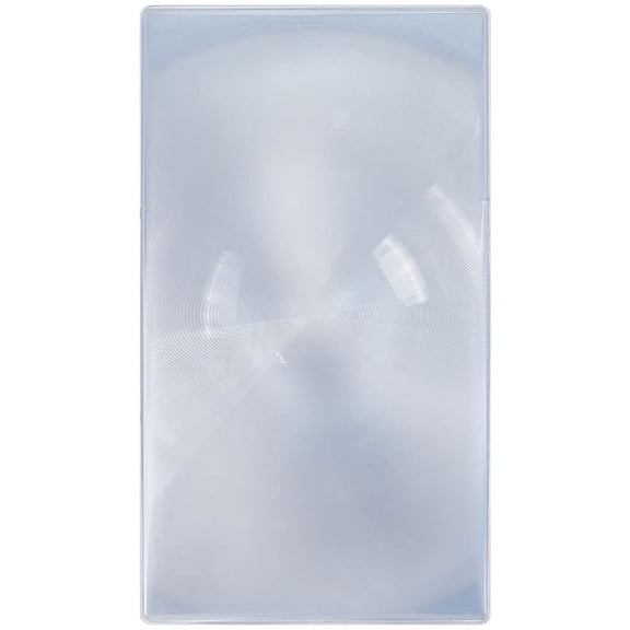 11.9 x 6.7 Inch 2.2X Fresnel Lens Magnifying Sheets Page Magnifier Bookmark Acrylic Clear Rectangle Large Flat Optical Lens Bookmarker DIY Clear