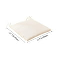 thumbnail image 3 of CQCYD under $5 Square Chair Pad Seat Cushion with Ties Solid Color Soft Chair Pads Comfy Velvet Cushion Pillow for Kitchen Dining Office Chair Reading, 17.71x17.71inches, 3 of 6
