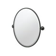 thumbnail image 1 of Gatco Designer II Framed Oval Mirror, 27.5 Inch, Matte Black, 1 of 1