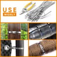 thumbnail image 3 of Heavy Duty Metal Zip Ties (With Tie Cutter) Uv Resistant Stainless Steel Zip Ties, 11.8 Inch 50 Pieces, Self-Locking Zip Ties, Suitable For Fixing Fences, Pipes, Etc. Outdoor., 3 of 9