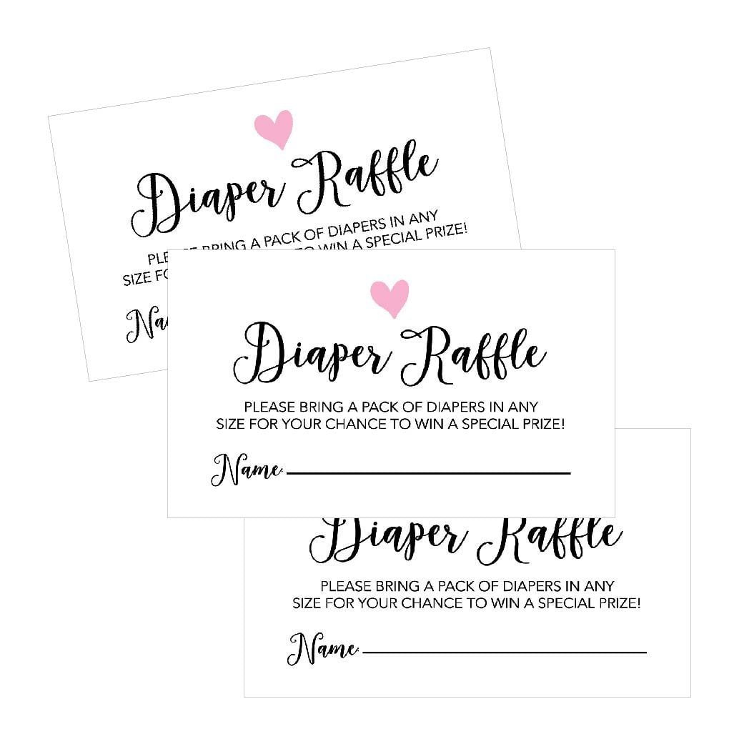 25-diaper-raffle-ticket-lottery-insert-cards-for-pink-girl-heart-baby