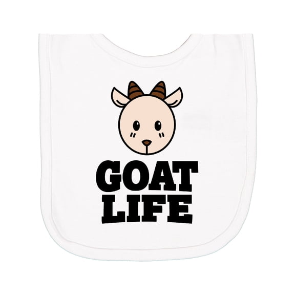 Inktastic Goat Life Newborn Bib