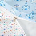 thumbnail image 4 of Metsweet Cute Unicorn Bedding, Princess Rainbow Castle Duvet Cover Full, Blue White,3pcs,1 Duvet Cover and 2 Pillowcases, 4 of 6