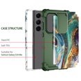 thumbnail image 2 of Casetego Shockproof Back Cover Cell Phone Case for Samsung Galaxy S24 Ultra, Green, 2 of 7