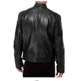 thumbnail image 2 of Chaqueta de piel sintética con cuello alto para hombre en estilo de traje de negocios y ajuste ceñido., 2 of 3