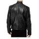 thumbnail image 2 of Chaqueta de piel sintética con cuello alto para hombre en estilo de traje de negocios y ajuste ceñido., 2 of 3
