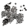 thumbnail image 4 of Abbracc 10pcs Leather Rivets Round Rivet Nails Skull Pattern Rivets for Sewing Knitting, 4 of 7