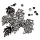 thumbnail image 4 of 10 Sets Color Negro Cráneo Remaches Rápidos Picos Y Tachuelas Puntas Metálicas Nailhead Para Bricolaje Artesanía En Cuero - Decorar Su Bolso, Cinturón Baoblaze Remaches de calavera de plata, 4 of 7