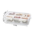 thumbnail image 3 of Bandeja para servir comida MineSign dividida con tapas apilables, paquete de 1 unidad, 3 of 6