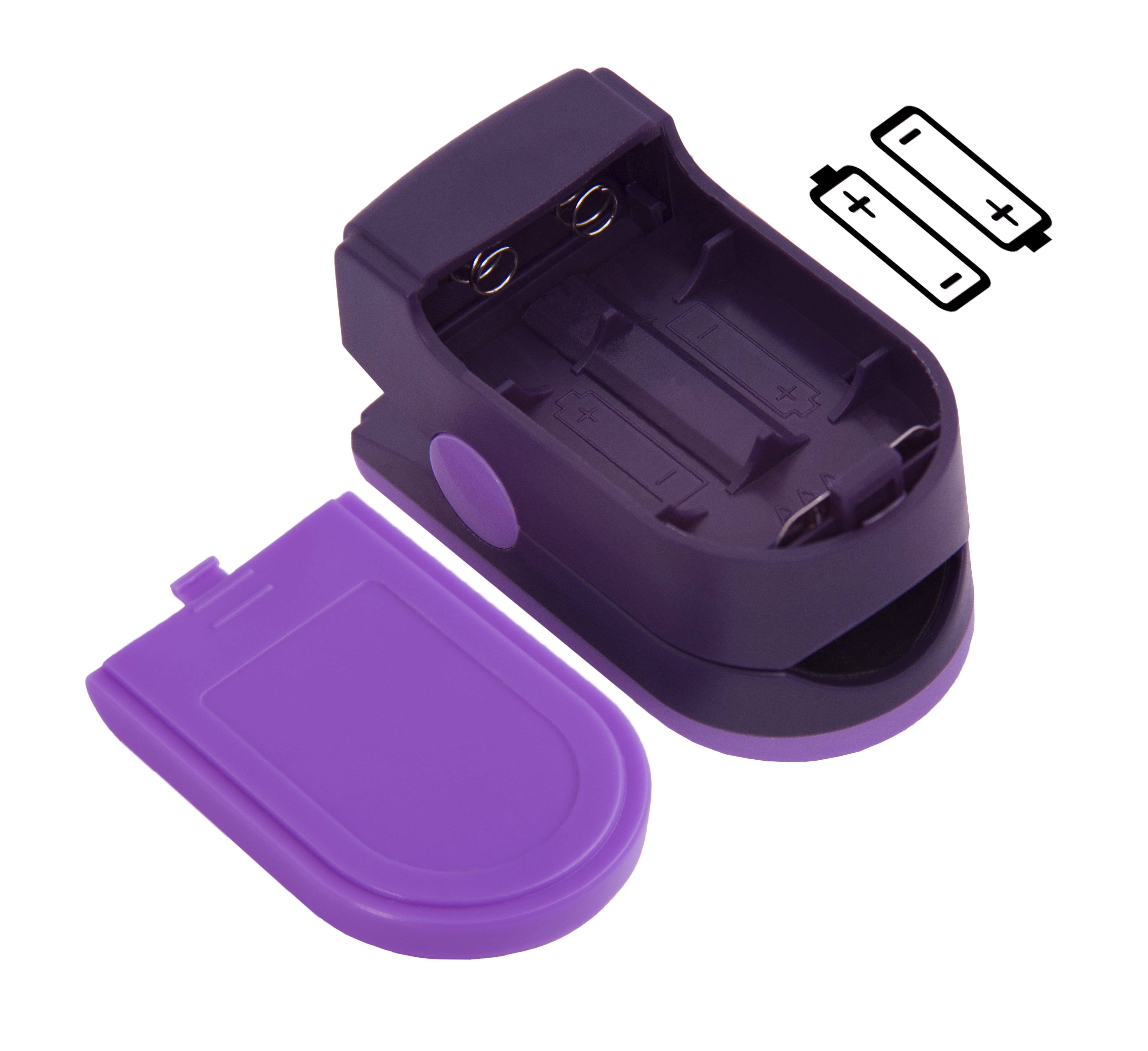 Zacurate 500E Premium Fingertip Pulse Oximeter Oximetry Blood Oxygen Saturation Monitor with Silicon Cover, Batteries and Lanyard (Mystic Purple)