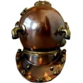 thumbnail image 2 of Antique Scuba 18" Diving Helmet |U.S Navy Mark V Vintage Divers Helmet Replica (Antique Black), 2 of 4