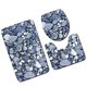 thumbnail image 4 of Yuarrent Juego de 3 uds./1 de alfombras para baño, alfombrilla de baño antideslizante con estampado de piedra 3D, felpudos, decoración, funda para Juegos de accesorios de baño 3 Yuarrent JJ25267-03, 4 of 5
