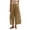 Khaki, variant on Women's Plus Size Wide-Leg Pants Summer Retro Pony Print Elastic Waist Side Pockets Loose Casual Long Trousers M–5XL