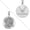 White Gold, variant on Saint Michael Doubledside AIR FORCE Religious Medal - 2/3 Inch Size of a Dime - Sterling Silver