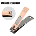 thumbnail image 3 of 2 Pcs Nail Cutter Set for Men and Women Stainless Steel Rose Gold Tone, 3 of 7