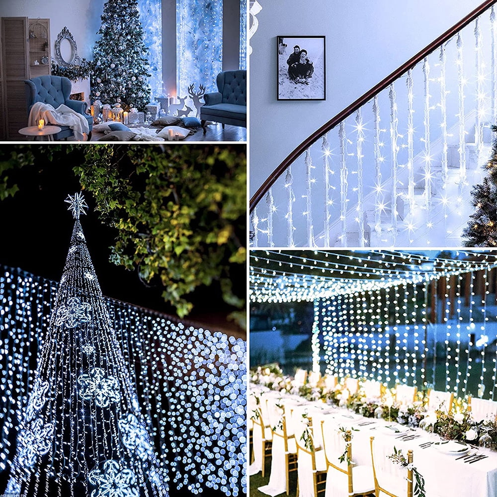 DONGPAI 328Ft 2000LEDs Extra Long Christmas String Light, 8 Lighting Modes Outdoor Waterproof Christmas Lights for Indoor Outdoor Wedding Party Home Garden Decoration, White