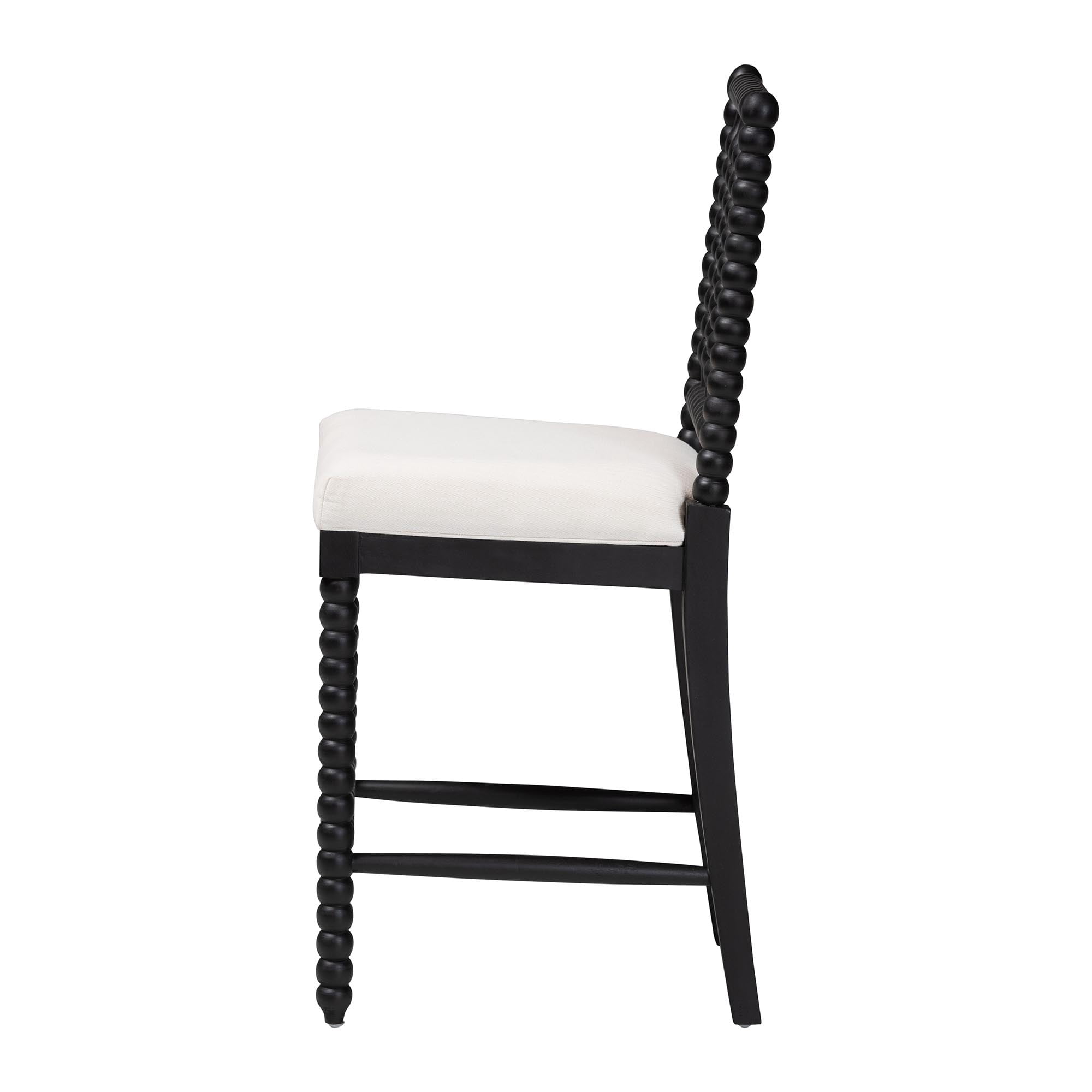 bali & pari Deya Traditional Counter Stool, Counter Height, Black