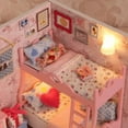 thumbnail image 4 of In the Mood for Love Dollhouse Kit - Miniature Wizardi Roombox Kit with LED Light F07M51-69-3012-A, 4 of 4