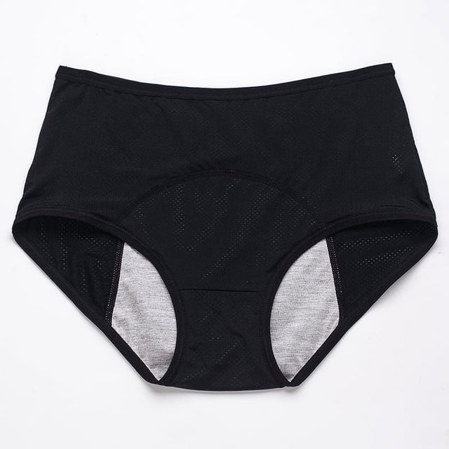 Ropa interior fisiológica triangular extra grande para mujer, cintura media a alta, a prueba de fugas antes y después de la menstruación, pantalones de vacaciones para tía