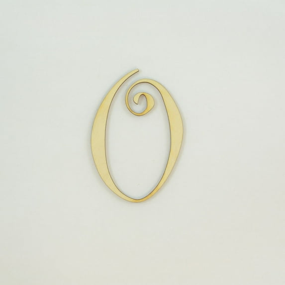 1 Pc, 6 Inch X 1/8 Inch Wood Numbers 0 In The Curlz Font Great For Craft Project & Different Decor