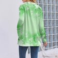 thumbnail image 4 of yuCgh Women's Christmas Printed Lightweight Cardigan Long Sleeved Casual Loose Thin Fit with Pockets Comfortable and Stylish Jacket for Daily Use,Green 2XL, 4 of 4