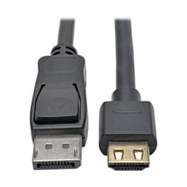 DisplayPort 1.2a to HDMI Active Adapter Cable with Gripping HDMI Plug, HDMI 2.0, HDCP 2.2, 4K x 2K @ 60 Hz (M/M), 12 ft.