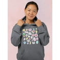 thumbnail image 2 of Cluttered Teen Stickers Hoodie Women -Image by Shutterstock, Female Small, 2 of 4