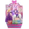 Megatoys Doll & Pony/Unicorn Basket -6pc