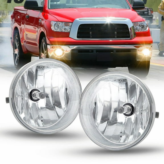 Fits 2007 - 2013 for Toyota Tundra Front Bumper Fog Light 1 Pair Left and Right -