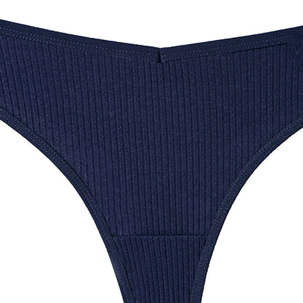 HKEJIAOI Underwear for Women 3PCS Women's Thong G-String Cotton Thongs  Women's Panties V Waist Female Underpants Pantys Lingerie Discount Deals  Savings Clearance Under 10 
