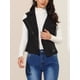 thumbnail image 5 of CHALECO CORTO SIN MANGAS DE SUEDE SINTÉTICO PARA MUJERES INSPIRADOR CHIC M NEGRO, 5 of 7