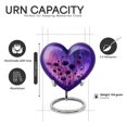 thumbnail image 2 of Yatskia Purple Daisy Urn for Ashes for Women, Mini Decorative Urns for Adult Ash, Cremation Burial Urns for Human Ashes Adult Man, (Heart Pack of 1, 3 Inch), 2 of 8