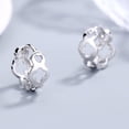 thumbnail image 2 of Aretes colgantes redondos martillados de plata esterlina toscana Vhermosa HMJM490, 2 of 4