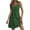 Army Green, variant on Kmdttou Dresses for Women 2025 Summer Fashion Polka Printing Pocket Sleeveless V-Neck Dress (Size:S-2XL)