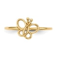 thumbnail image 3 of Solid 14k Yellow Gold Butterfly Ring Band Size 6.5, 3 of 5