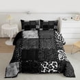 thumbnail image 2 of Homewish Cheetah Print 3-Piece Full Size Comforter Sets for Boys Girls,Animal Print Bedding Comforter Set,Geometric Plaid Lightweight Bedding Sets,Super Cozy Room Decor,Reversible, 2 of 8