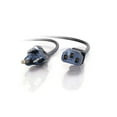 thumbnail image 4 of C2G 24240 18 AWG Universal Power Cord for NEMA 5-15P to IEC320C13, Black (1 Foot/0.30 Meters), 4 of 5