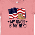thumbnail image 4 of Inktastic My Uncle is My Hero Military Nephew Boys or Girls Baby T-Shirt, 4 of 5