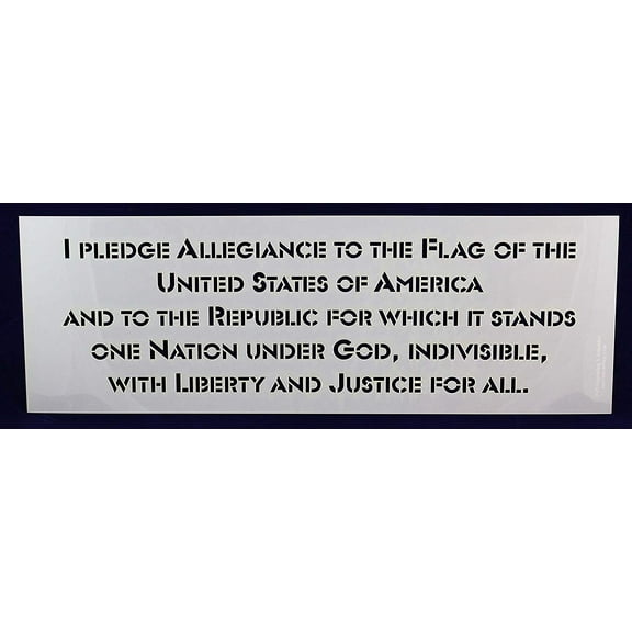 Pledge of Allegiance-US 1 Piece Stencil Painting /Crafts/ Templates