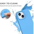 thumbnail image 4 of for iPhone 15 Case, Liquid Silicone Soft Gel Rubber iPhone 15 Phone Case Slim Fit Cover with Microfiber Lining Shockproof Protective Phone Cases for iPhone 15 6.1 inch, Sea Blue, 4 of 16
