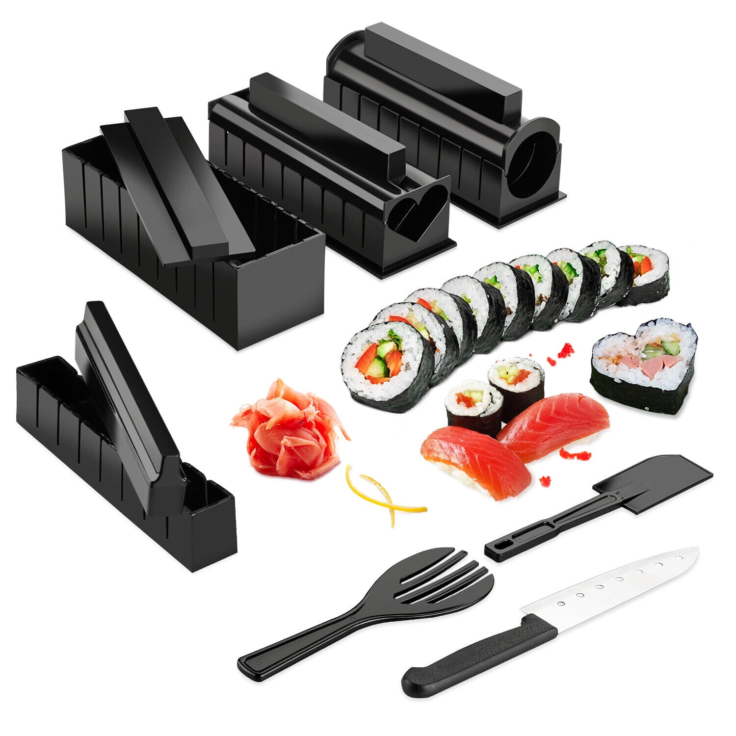 1set Sushi Making Kit Sushi Maker 10 Pcs Plastic Premium set Sushi