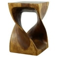 thumbnail image 3 of Strata Furniture 18x12" Traditional Wood Twist Stool/End Table in Oak, 3 of 6