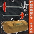 thumbnail image 2 of KriToy Estacas para Tienda de Campaña Paquete de 30, Tornillo Pesado con Bolsa para Taladro, 2 of 9