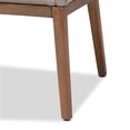 thumbnail image 6 of Pemberly Row Modern Gray Woven Rope Mahogany Dining Side Chair, 6 of 9