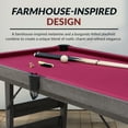 thumbnail image 7 of Hathaway 6-ft Pendleton Portable Pool Table, 72-in l x 36-in w, driftwood finish with burgundy felt, 7 of 7